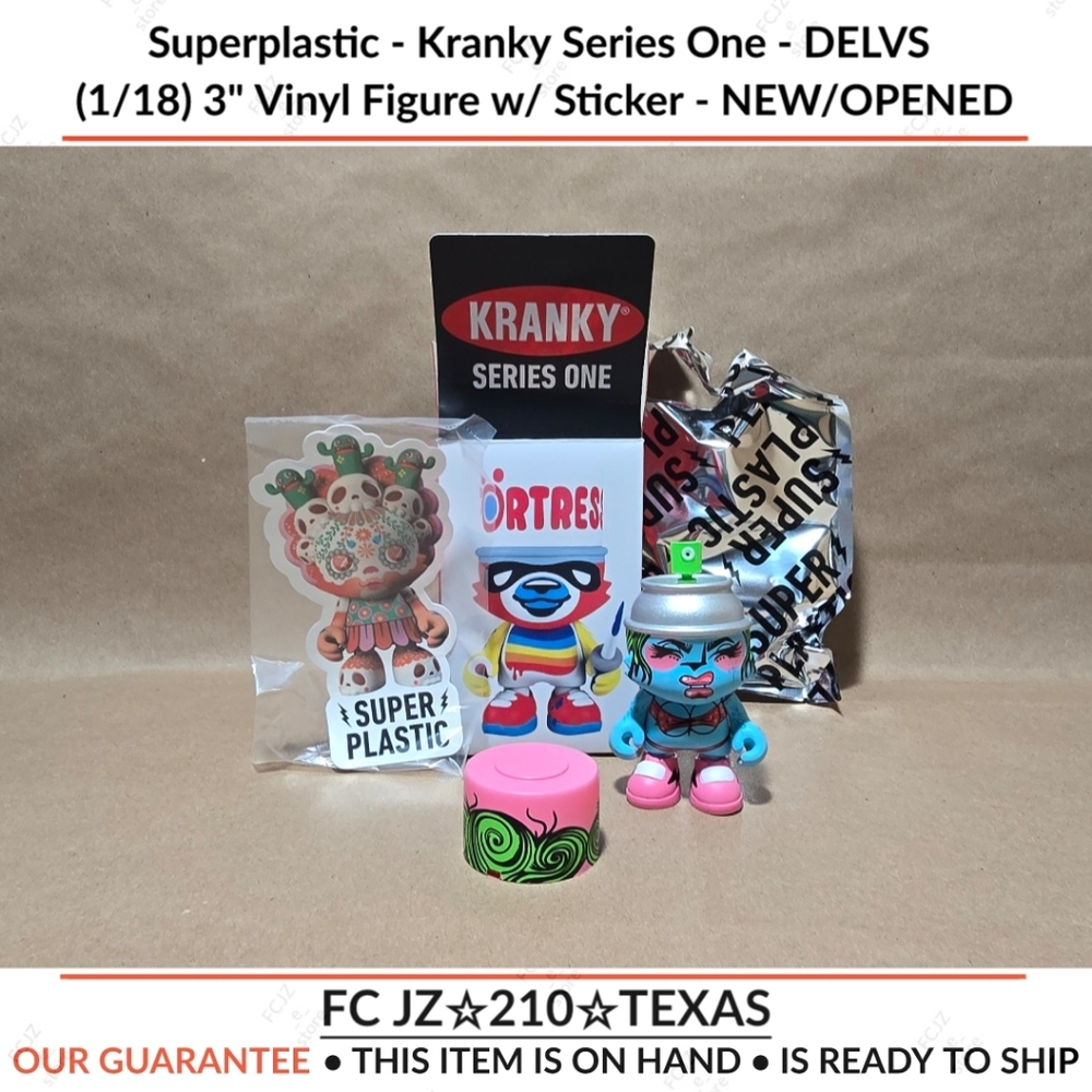 Superplastic - Kranky Series One - DELVS (1/18) 3" Vinyl Figure w/ Sticker......